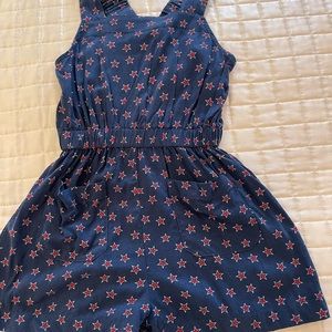 Red White & Blue Romper girls